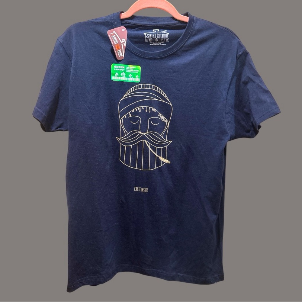 Mens Navy Blue‎ T-Shirt from Spirit of Greece at Heraklion, Greece size small